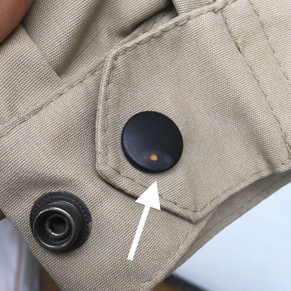 Vintage Skitique Quarter Zip Jacket Womens L Beige Side Tie Zip Pouch Pockets - Picture 12 of 12